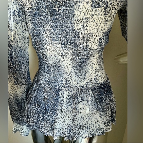 ❌SOLD❌ Tyler Boe Smocked Peplum Blouse - Picture 8 of 15